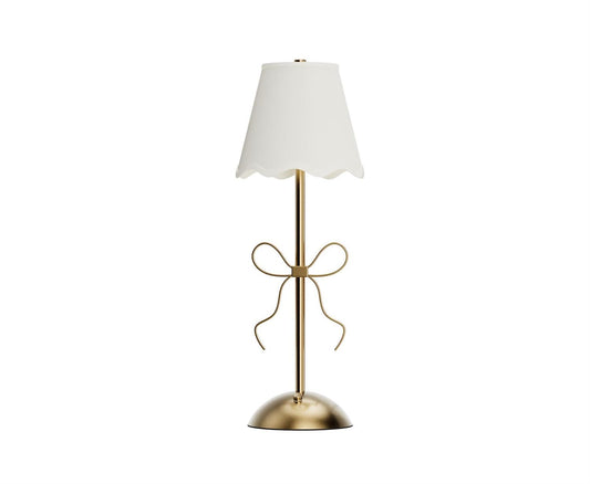 Two's Company Lamp, 11.5 inches, Gold