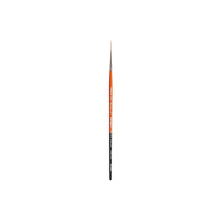 KINGART Paint Brush, 10/0 (Single), Black,orange