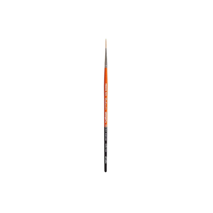 KINGART Paint Brush, 10/0 (Single), Black,orange