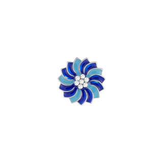 Ginger Snaps Charm, 20mm, Blue