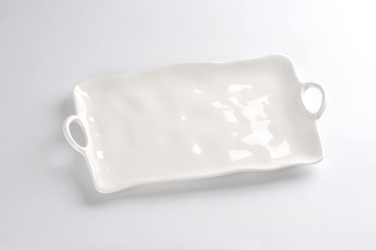 Pampa Bay Dishware Plate, 17 x 9 inches, White