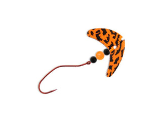 Mack's Lure Fishing Hook, #2, Orange Black Tiger/Black/Fire Orange