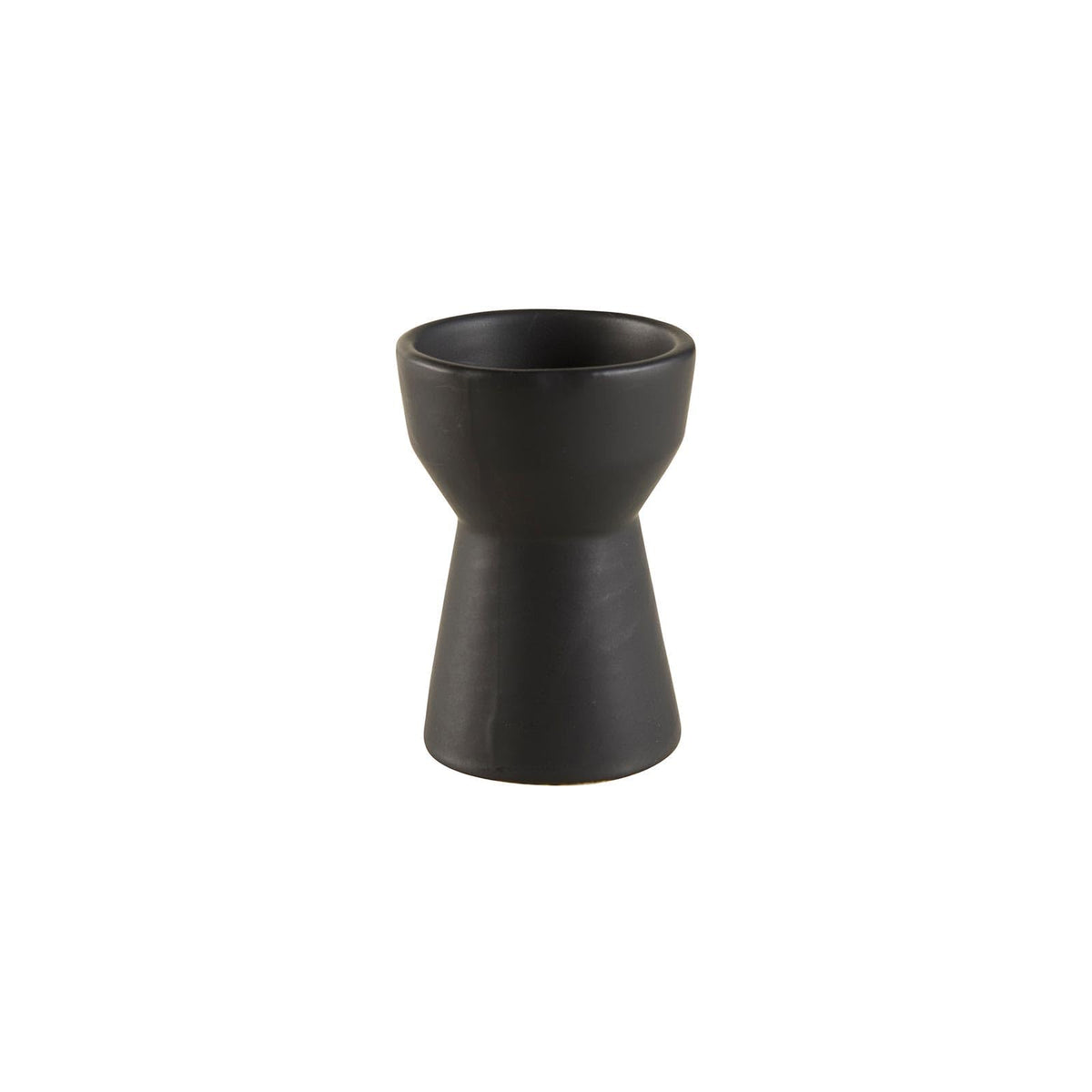 47th & Main Candle Holder, 3.5" Tall, Matte Black