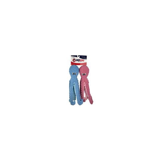 Pet Lou Pet Toy, 16 inches, Baby Blue and Rose