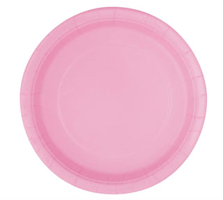 Unique Industries Light Pink Paper Cake Plates, 8ct