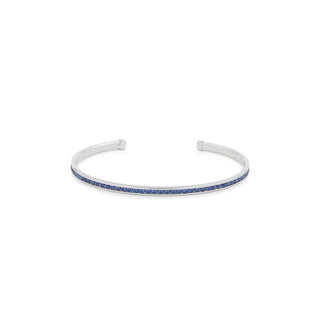 Maya J Bracelet, White Gold (Sapphire), Contemporary