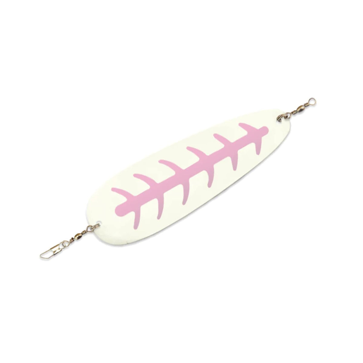 Mack's Lure Fishing Hook, 6 in., White/Glow