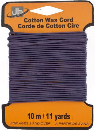 John Bead Thread Cord, Dark Lavender, Waxed
