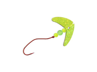 Mack's Lure Fishing Hook, #2, Chartreuse Sparkle/Yellow Chartreuse/Chartreuse