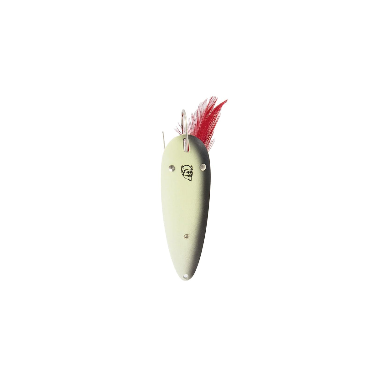 Dardevle Fishing Hook, 3/4 oz. - 2 7/8" x 13/16", Glow Black