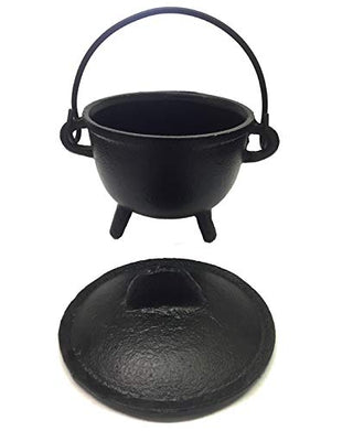 New Age Imports, Inc. Incense Holder, Pot Style 4" Dia (BR90), Black