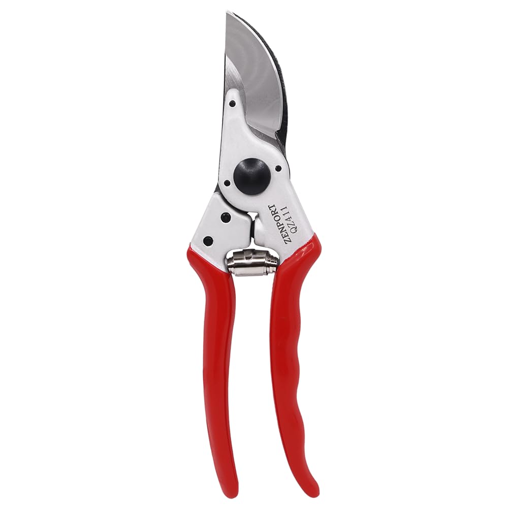Zenport QZ411 Narrow Head Professional Pruner, 1-Inch Cut, 8.25-Inch Long