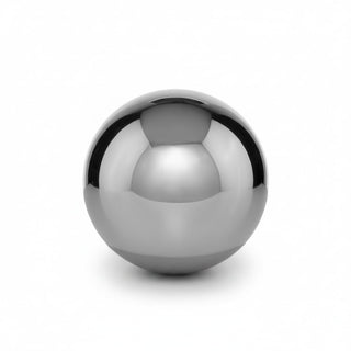Modern Day Accents D Bola Polished, Aluminum, Filler, Tabletop, Modern, Buffed, Circle, Home, Office, Sphere, 4" Diameter, Silver