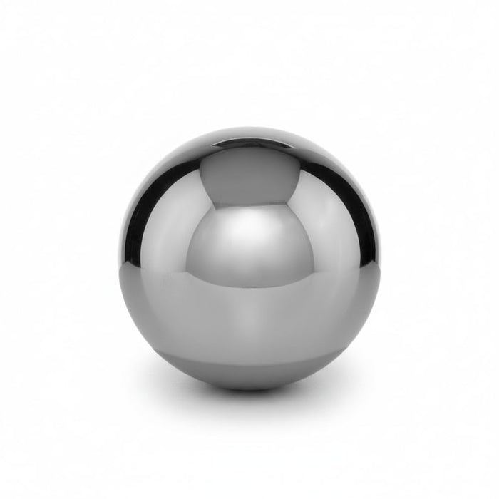 Modern Day Accents D Bola Polished, Aluminum, Filler, Tabletop, Modern, Buffed, Circle, Home, Office, Sphere, 4" Diameter, Silver