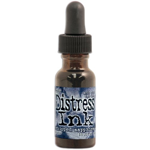 Ranger DRI-27232 Tim Holtz Distress Ink Reinker, 0.5 oz, Chipped Sapphire
