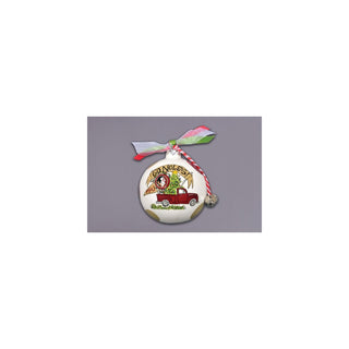 Magnolia Lane Hanging Ornament, Garnet and Gold, Business