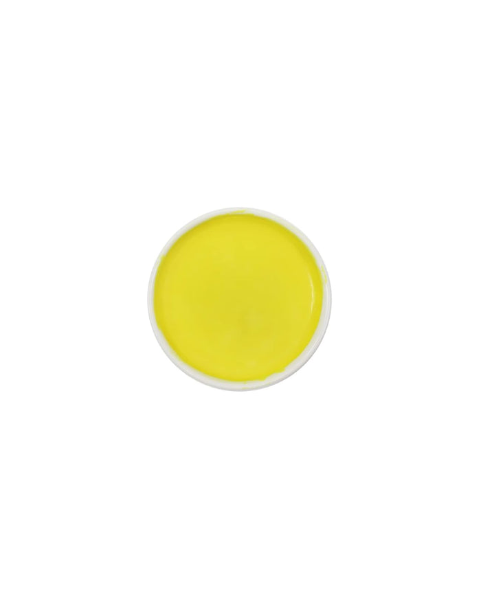 Yasutomo WC216-3 Sumi-e Lemon Yellow Japanese Watercolor, Porcelain, 2.87-inch Diameter