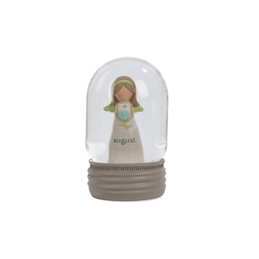 Blossom Bucket Snow Globe, Clear, Classic