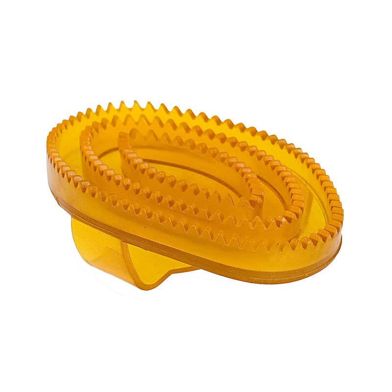 Horze Flexible Curry Comb - Size:Small Color:Orange