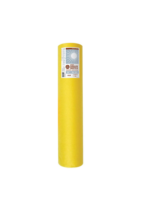 Chartpak Borden & Riley #35C Sun-Glo Thumbnail Sketch Paper Roll, 24" x 50 Yards, 8 LB, Canary Yellow, 1 Roll Each (35CR245000)