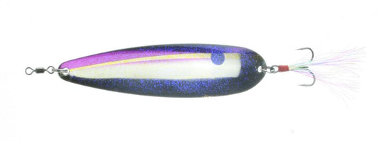 Nichols Lures FS15-118 5" Lake Fork Flutter Spoon Purple Threadfin, 1-1/8 oz