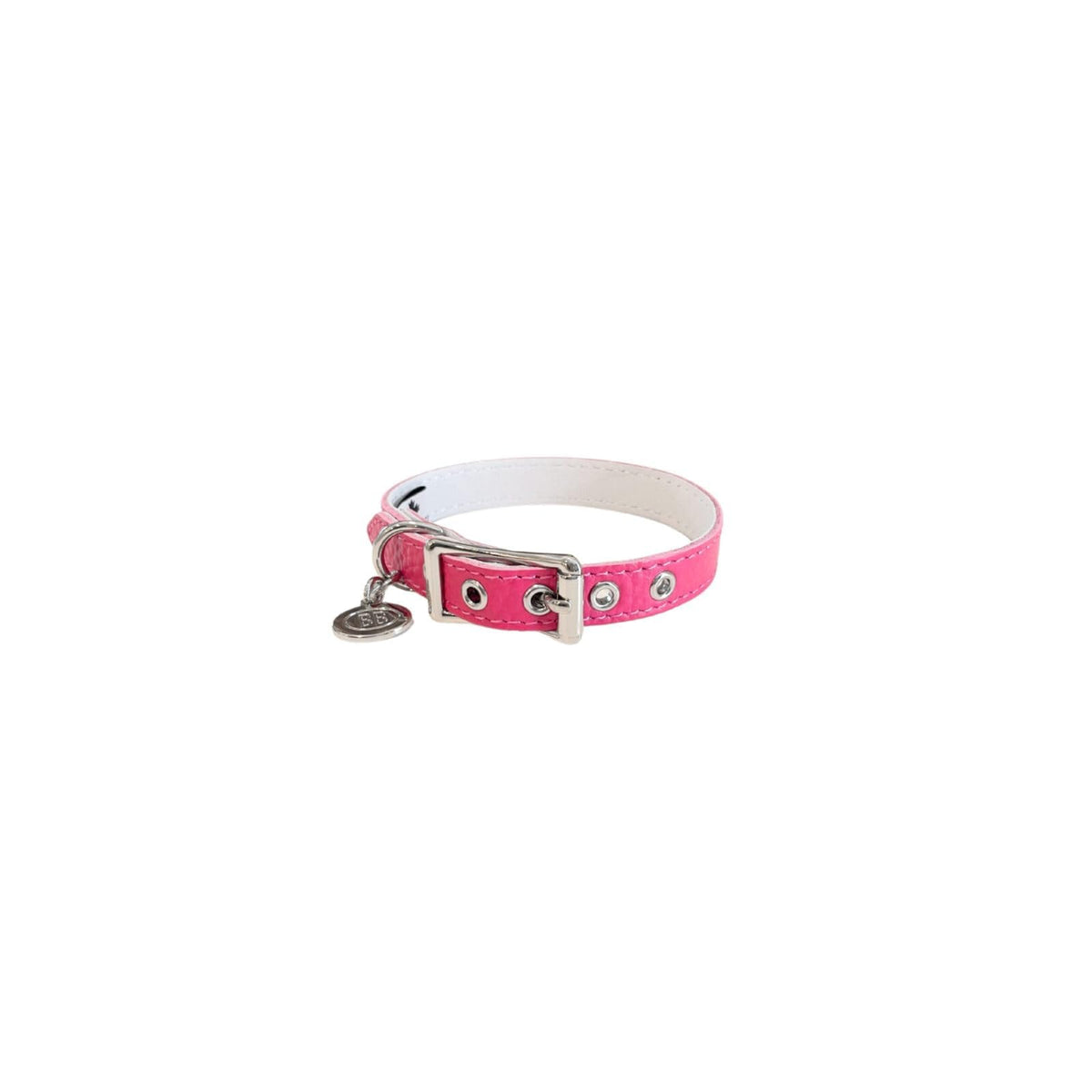 Buddy Belts Animal Collar, 12-14" x 1/2", Hot Pink