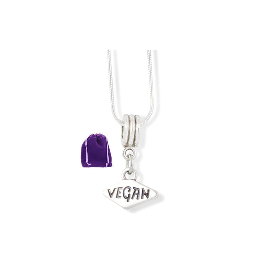 Dave The Bunny Necklace, Silver, Chain,Charm