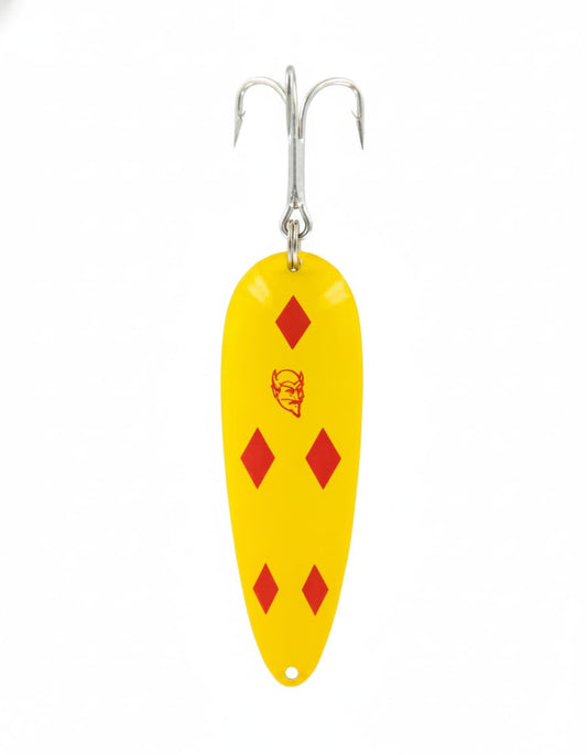 Dardevle 717 Huskie Junior - Yellow/Red Diamonds 2 oz. - 4 1/2" x 2"