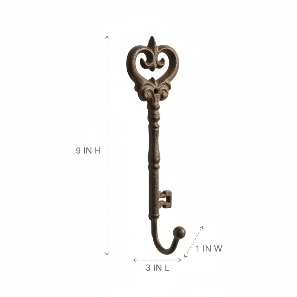 Comfy Hour 9 Inch Key Wall Hook, Antique Decorative Hanger