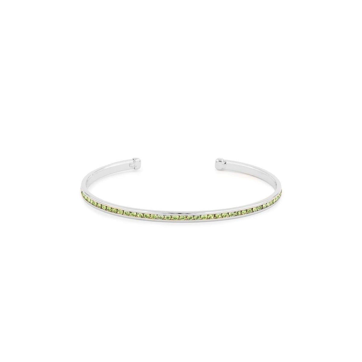 Maya J Bracelet, White Gold (Peridot), Contemporary