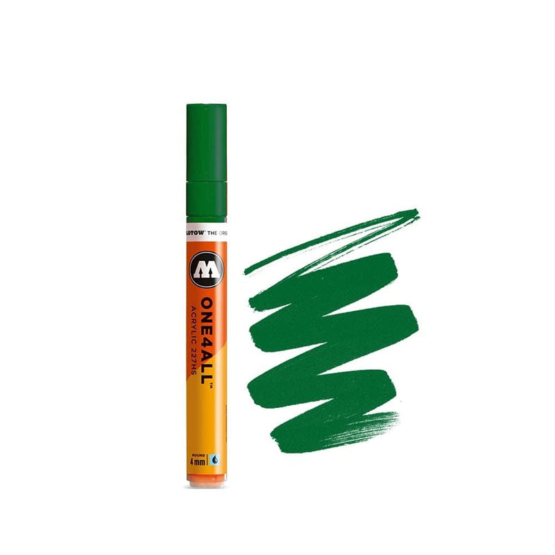 MOLOTOW ONE4ALL Acrylic Paint Marker, 4mm, Mister Green, 1 Each (227.209)