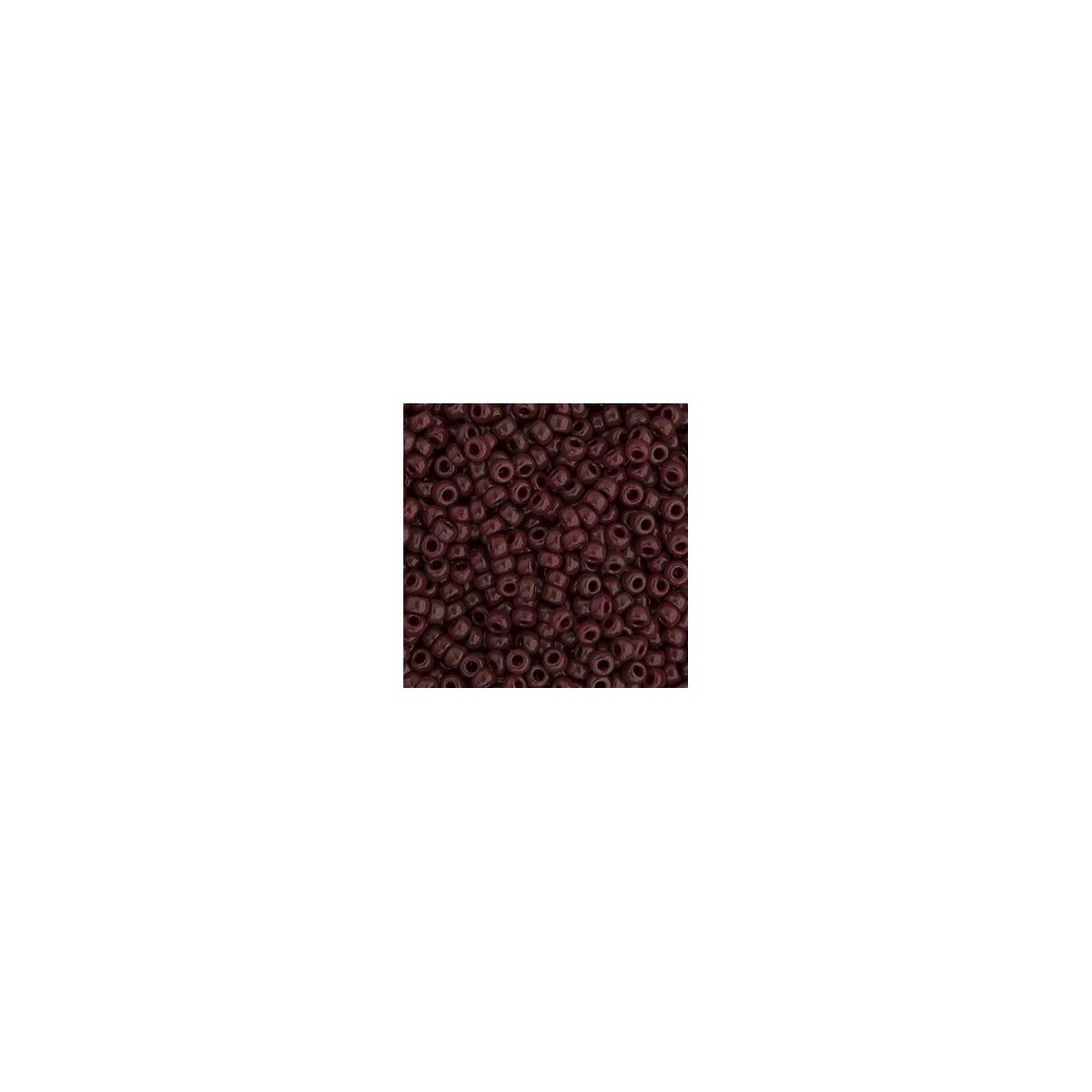 John Bead Craft Bead, 15/0, Chocolate Brown Opaque