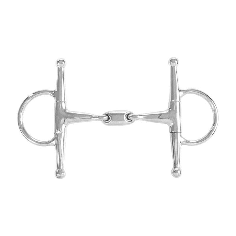 HORZE Oval Link Joint Full Cheek Snaffle Bit - 5.25