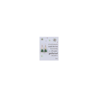 Roman Earring, Green, Earring