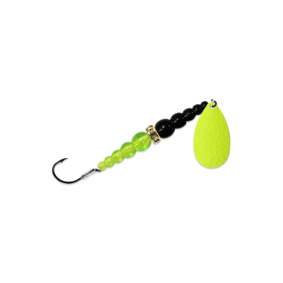 Mack's Lure Fishing Hook, #6, Chartreuse/Black