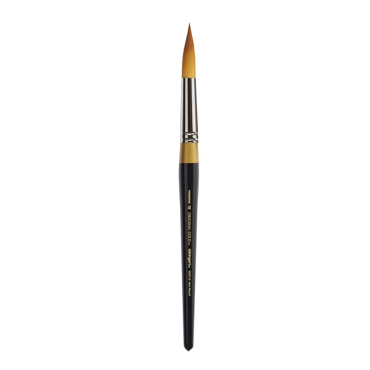 KingArt Original Gold 9020 Series , Premium Artist Brush, Golden TAKLON MAX Round-Size: 18
