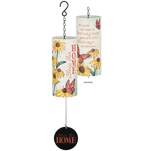 Carson Wind Chime-Cylinder Sonnet-Bless This Home (18")