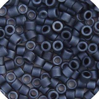 John Bead Craft Bead, 8/0, Dark Blue Grey Matte Luster