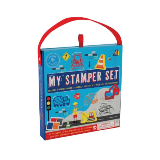 Floss and Rock My Stamper Set, Construction, 7.79-inches Length, Educational Activities for Kids