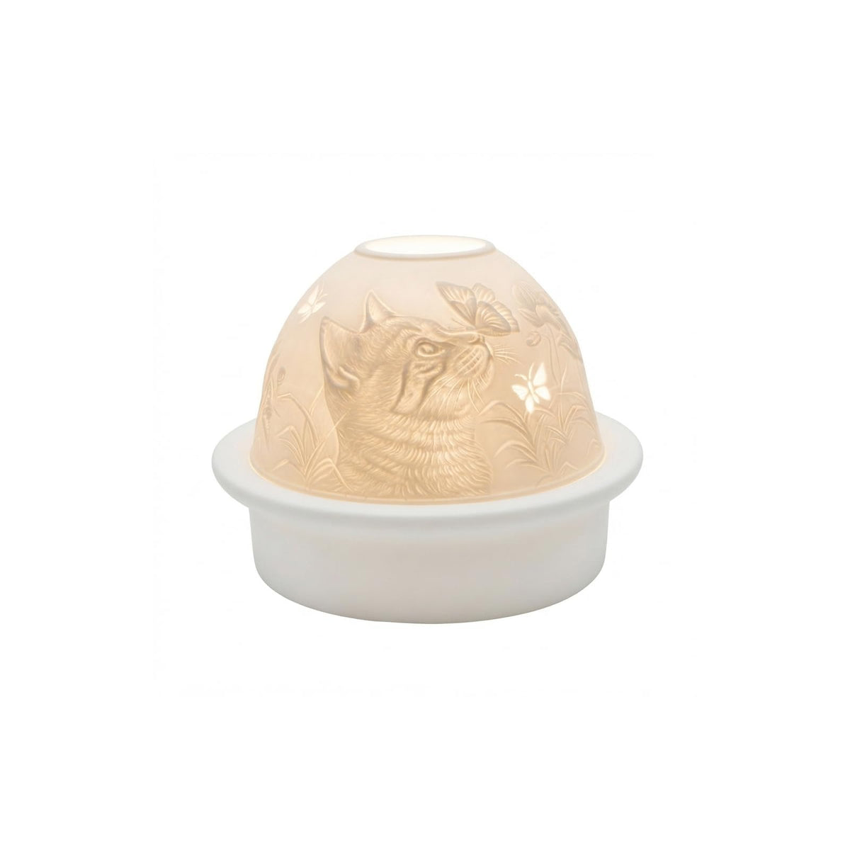 Luumii Light Domes Candle Holder, 4.75 inches, Porcelain