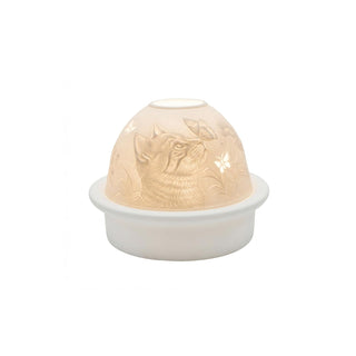 Luumii Light Domes Candle Holder, 4.75 inches, Porcelain