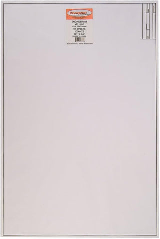 Clearprint Art Media Paper, 18 x 24 Inches/10 sheets, White
