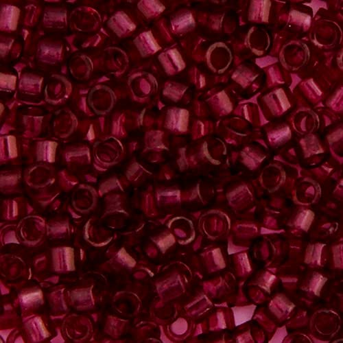 John Bead Craft Bead, Size: 11, Red Wine Transparent Dyed