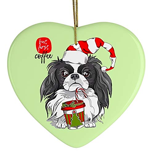 OrnamentallyYou Dog Themed Christmas Ornaments (Japanese Chin Christmas Ornament)