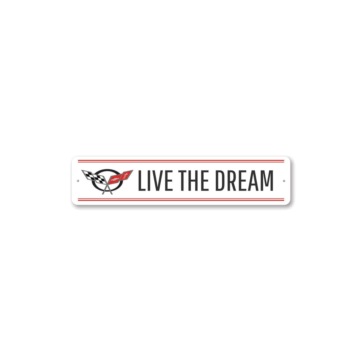Lizton Sign Shop Decorative Signage, b) 4 x 18 Inches, White