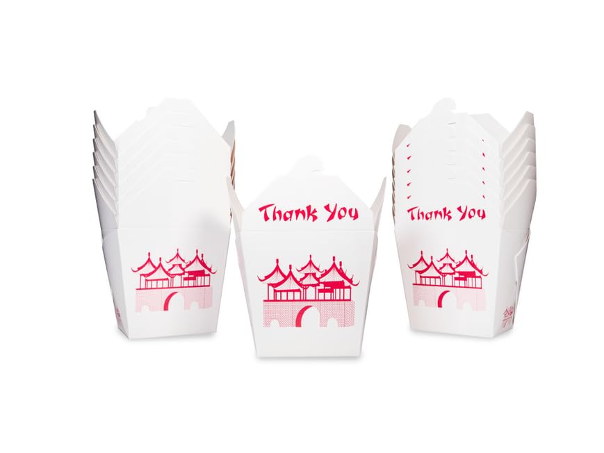 DHG PROFESSIONAL Chinese Take Out Boxes Party Favor and Food Pail, Size 26 oz, Pack of 360 counts