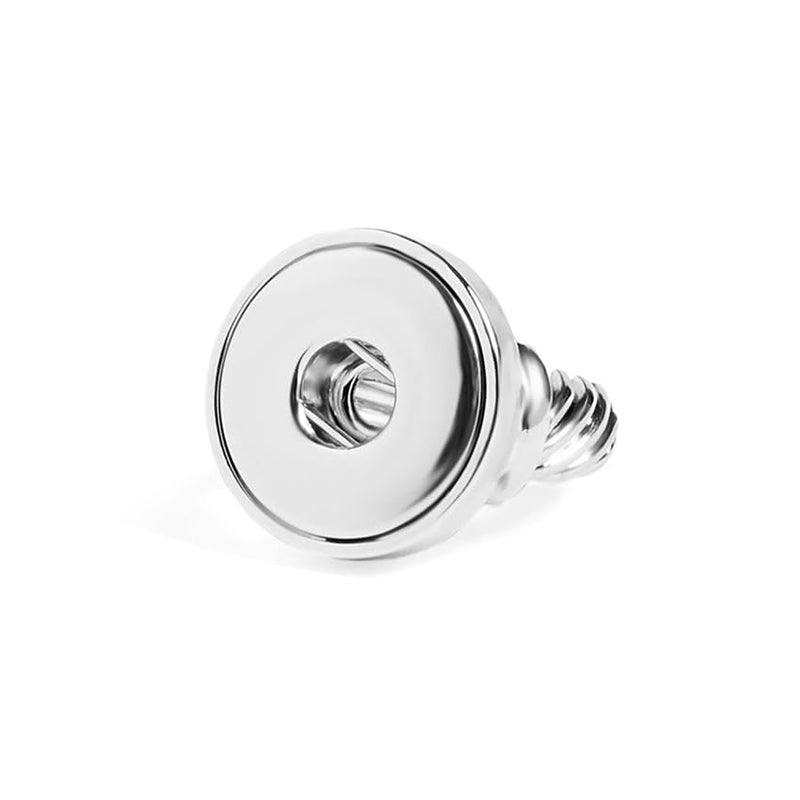 Ginger Snaps Ripple Stretch Ring, One Size, Silver, Rhodium Plated, Women, Jewelry and Accessories