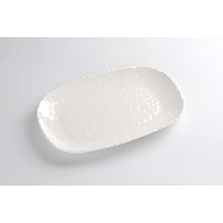 Pampa Bay Dishware Plate, 14 x 9 Inch, Classic White