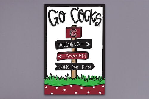 Magnolia Lane Universirty of South Carolina Football Sign Garden Flag, Outdoor Decor