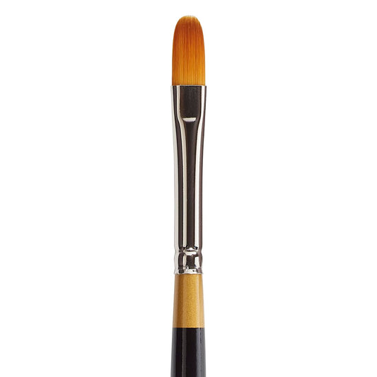 KingArt Original Gold 9500 Series , Premium Artist Brush, Golden TAKLON Filbert-Size: 8, 8